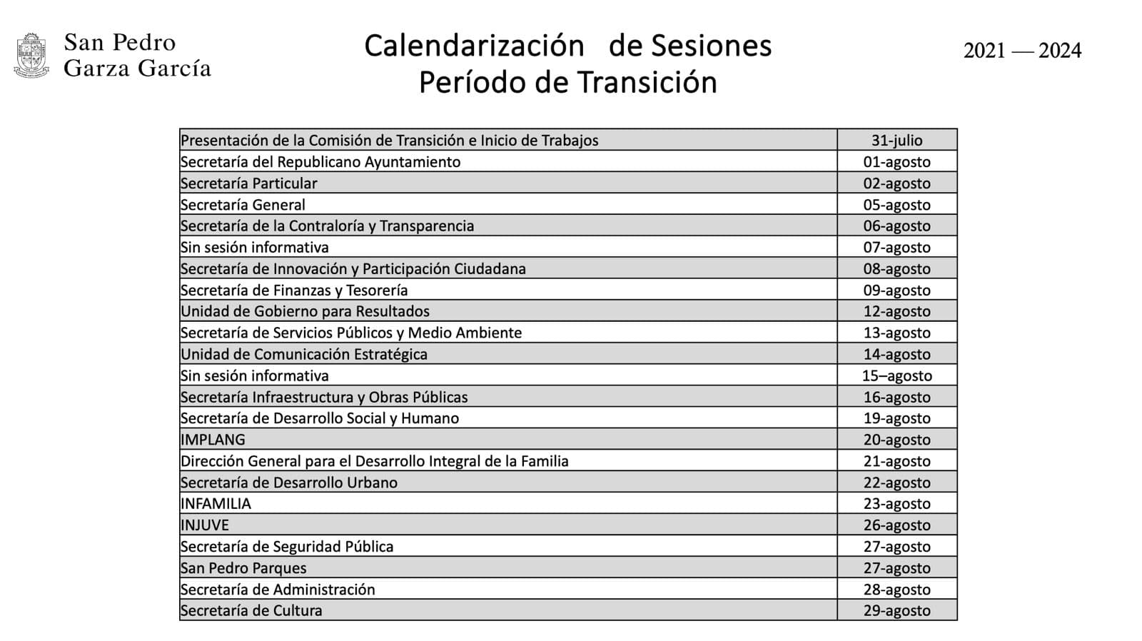 Calendario